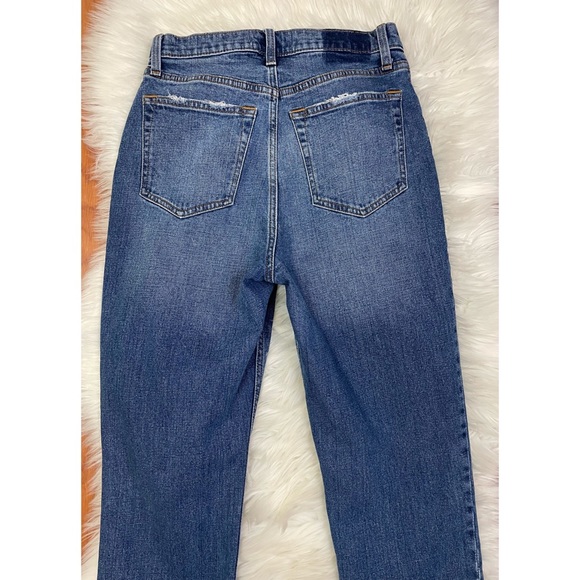 Abercrombie & Fitch The Straight Ankle Ultra High Rise Distressed Jeans 28/6 - Picture 6 of 8